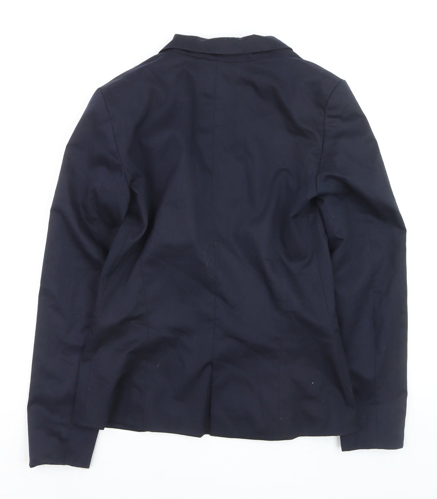 Pull & Bear Women's Navy Blue Slim Fit Blazer Size 10 Single Breasted