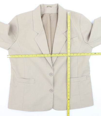 Debenhams Classics Beige Women's Size 16 Single-Breasted Blazer