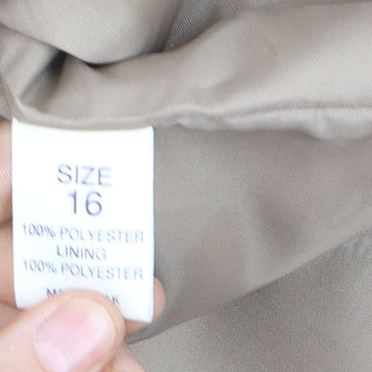 Debenhams Classics Beige Women's Size 16 Single-Breasted Blazer