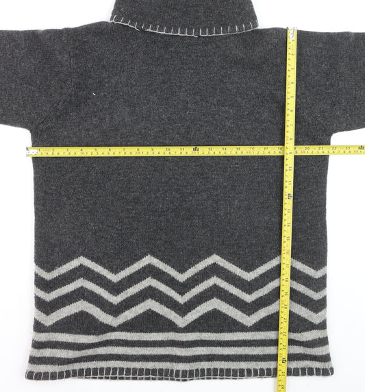 BHS Women’s Grey Roll Neck Wool Pullover Jumper Size 14-16