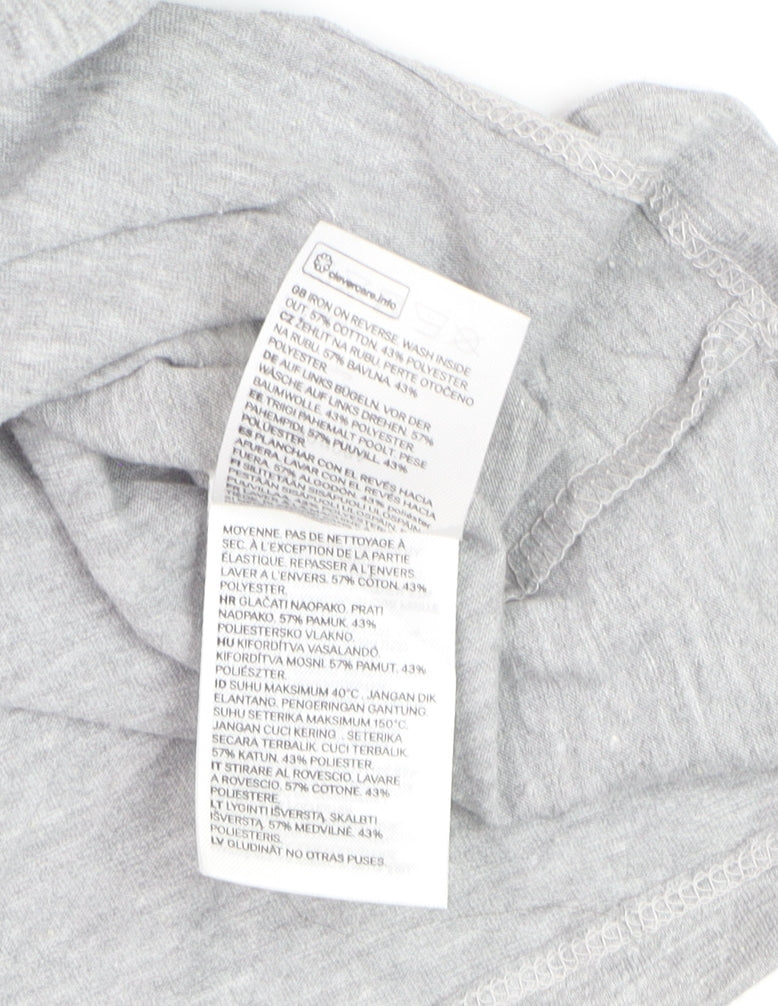 H&M Men’s Grey NASA Apollo 11 Graphic Crew Neck Cotton T-Shirt Size L