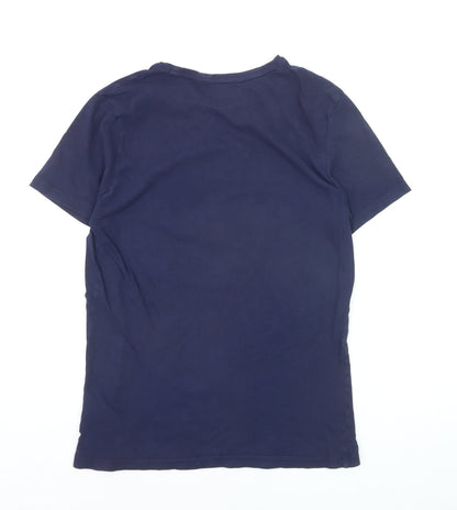 Ocean Cup Performance Men's Blue L Graphic Sports T-Shirt