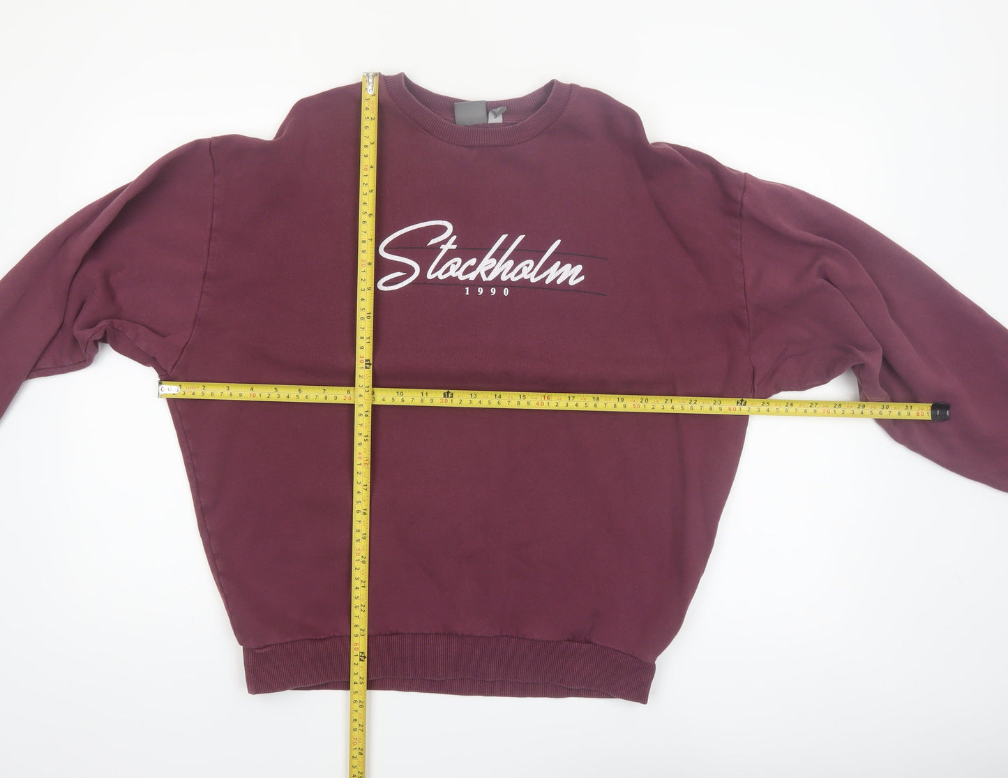 ASOS Men's Purple Stockholm 1990 Sweatshirt Size M Pullover Crew Neck