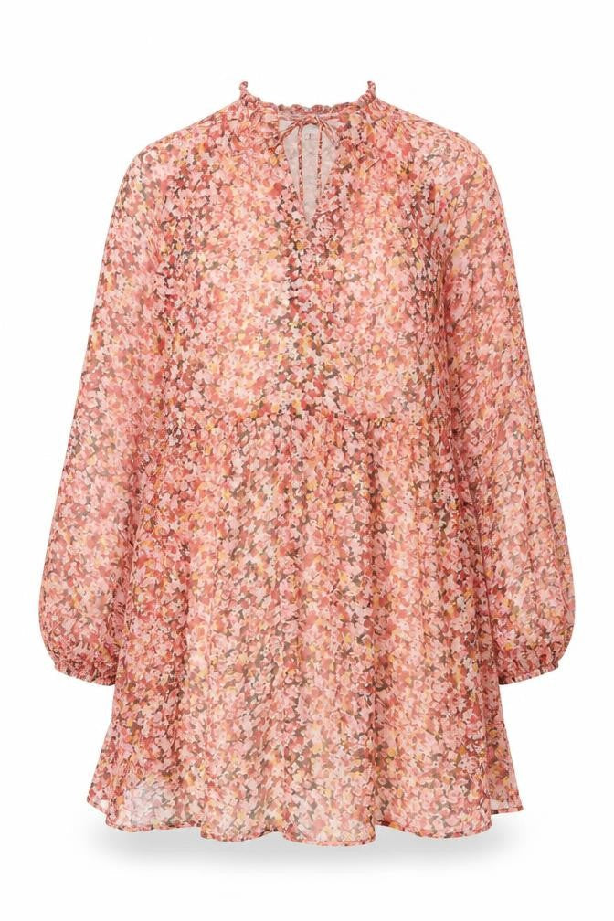 Stradivarius Women Multicoloured Floral A-Line Dress Size 12
