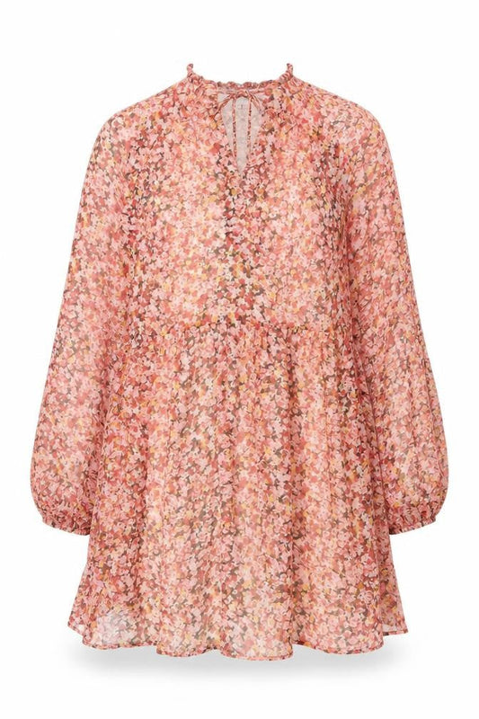 Stradivarius Women Multicoloured Floral A-Line Dress Size 12