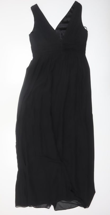 Planet Womens Black Beaded Empire Waist Sleeveless Formal Dress Size 8