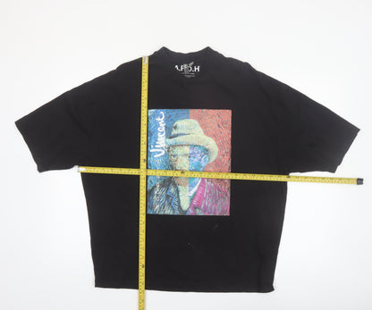 ASOS Women’s Black Art Print Vincent Van Gogh Relaxed T-Shirt Size M