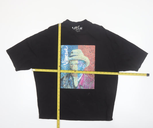 ASOS Women’s Black Art Print Vincent Van Gogh Relaxed T-Shirt Size M