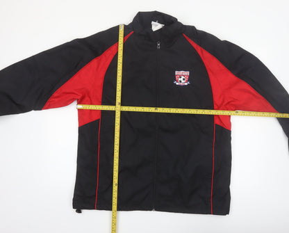 Teamwork Athletic Apparel Men’s Black Red Windbreaker Jacket L