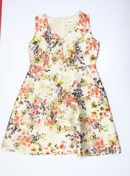 Studio 8 Women’s Multicoloured Floral A-Line Sleeveless Dress Size 20