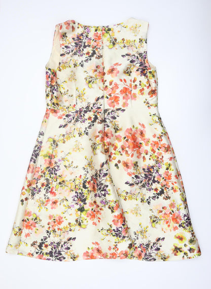 Studio 8 Women’s Multicoloured Floral A-Line Sleeveless Dress Size 20