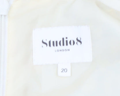 Studio 8 Women’s Multicoloured Floral A-Line Sleeveless Dress Size 20