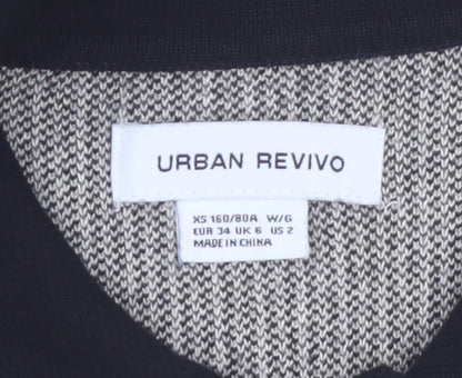 Urban Revivo Women’s Black Check Collared Shirt Dress Size 6