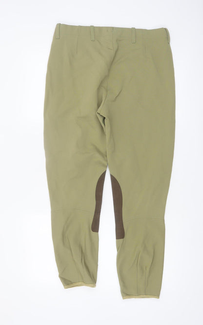 TuffRider Women’s Green Cotton Stretch Riding Jodhpurs Size 32