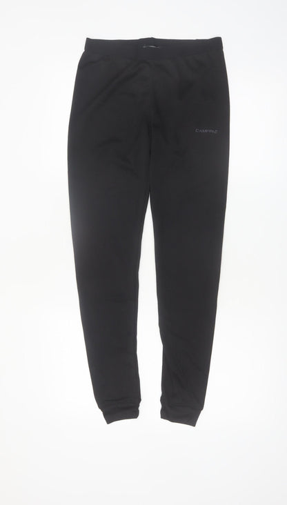 Campri Womens Black Size 12 Slim Fit Sports Leggings