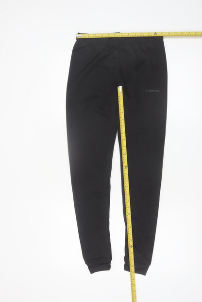 Campri Womens Black Size 12 Slim Fit Sports Leggings
