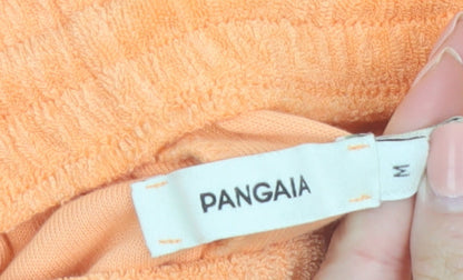 Pangaia Men's Orange Cotton Sweat Shorts Medium Casual Lightweight
