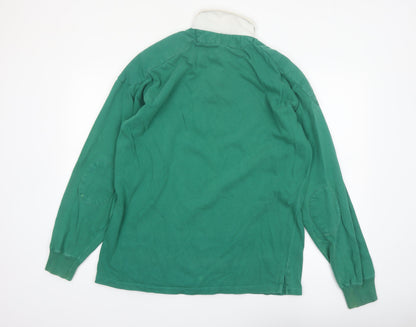 Polo Ralph Lauren Men's Green XL Long Sleeve Rugby Polo Shirt