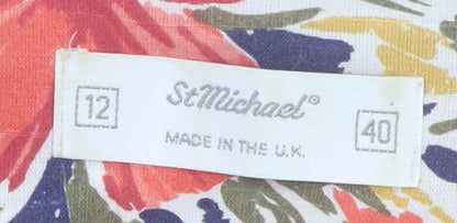 Marks and Spencer Women’s Multicoloured Floral Blouse Size 12