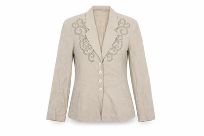 Cartoon Women's Beige Single-Breasted Tailored Jacket Size 10