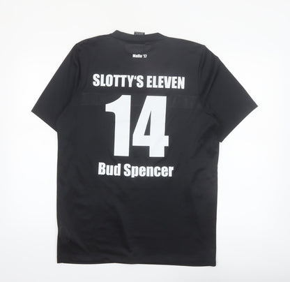 Nike Men’s Black Dri-Fit T-Shirt Sz L Slotty's Eleven Bud Spencer Sports Tee