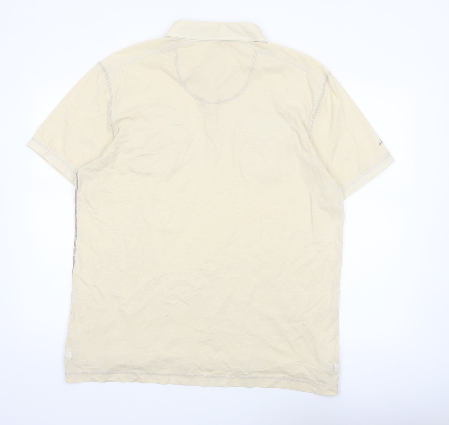 Marks and Spencer North Coast Beige Men's L Cotton Polo Shirt