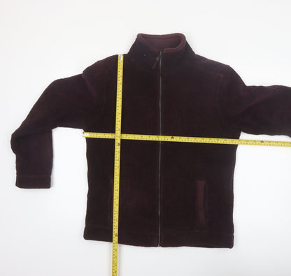 Marks and Spencer Men's Purple Fleece Full Zip Jacket Size S
