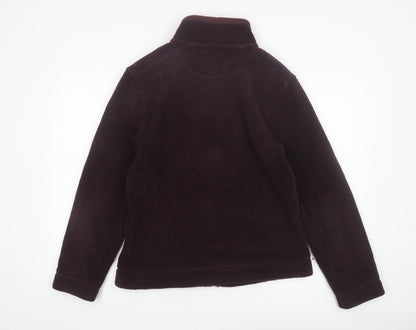 Marks and Spencer Men's Purple Fleece Full Zip Jacket Size S