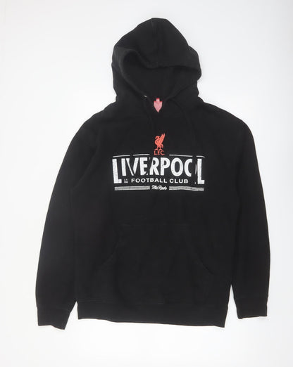 LFC Mens Black Pullover Hoodie Medium Football Club Sweatshirt
