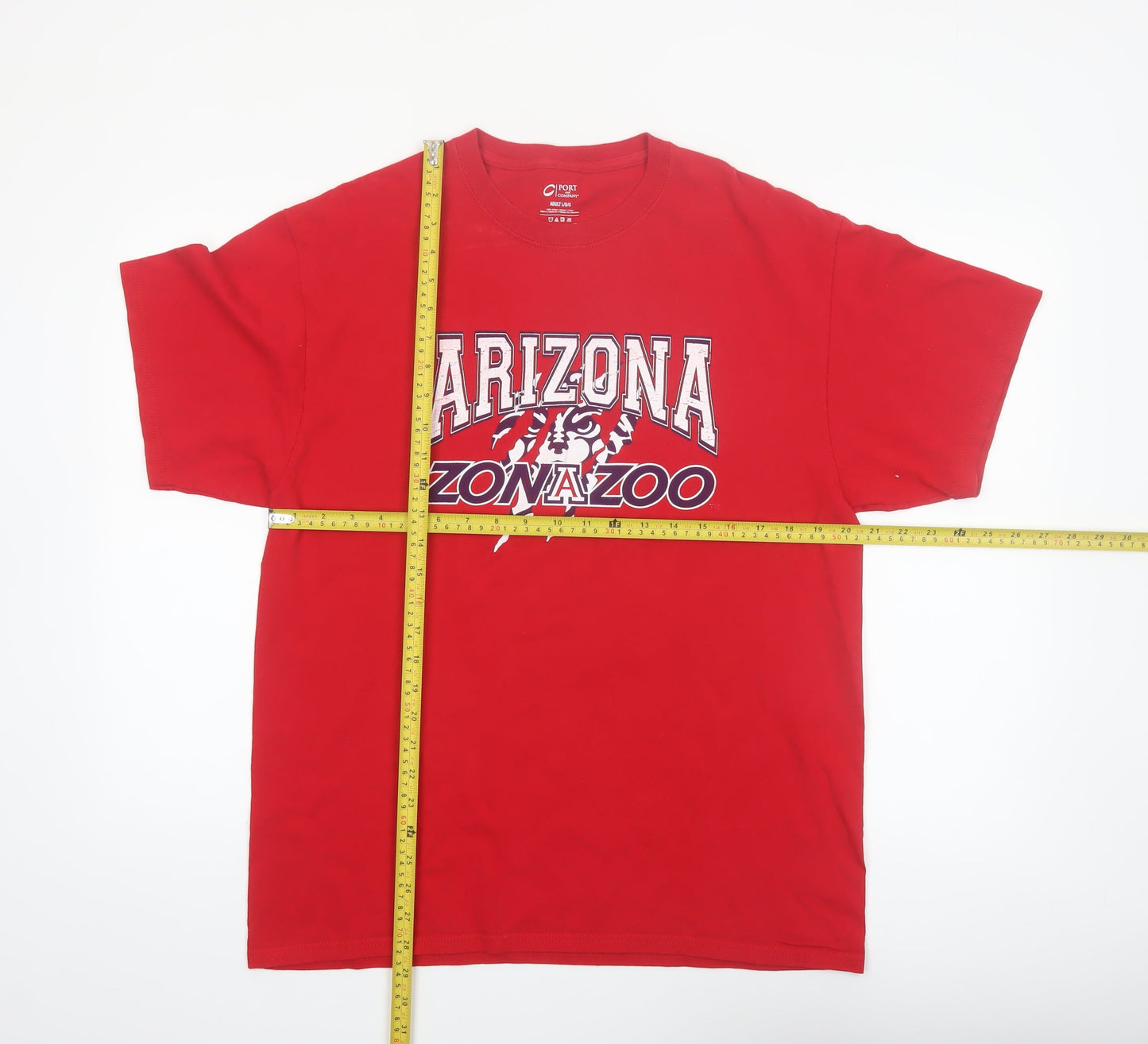 Port and Company Men's Red Arizona ZonaZoo Graphic T-Shirt L