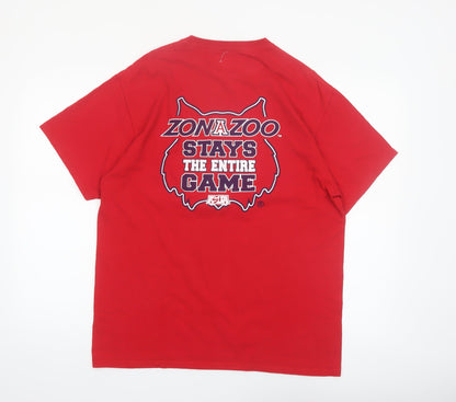 Port and Company Men's Red Arizona ZonaZoo Graphic T-Shirt L