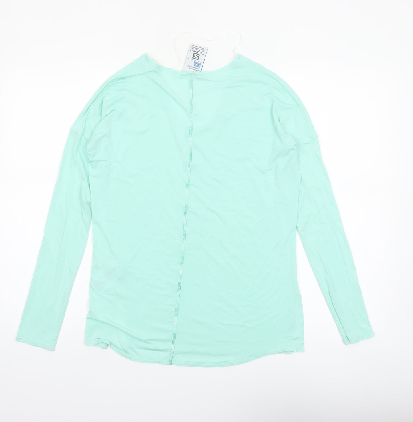 Salomon Women's Green XS Lightweight Long Sleeve V-Neck Sports Top