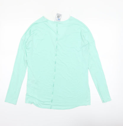 Salomon Women's Green XS Lightweight Long Sleeve V-Neck Sports Top
