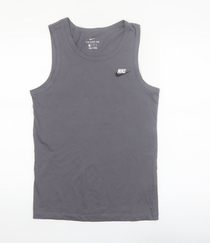 Nike Men's Grey XS Sleeveless Cotton Casual Sports Vest