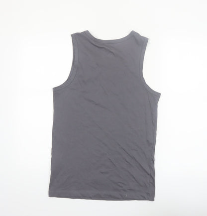 Nike Men's Grey XS Sleeveless Cotton Casual Sports Vest