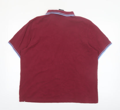 Fanatics Men’s 2XL Red Manchester City Polo Shirt Short Sleeve
