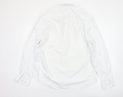Tailor & Cutter Men's White Regular Fit 16.5in Formal Dress Shirt