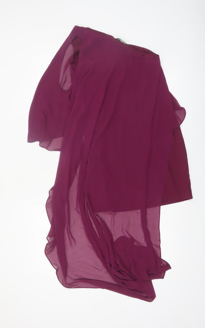 Marciano Women’s Purple One Shoulder Hi-Low Asymmetric Dress XS