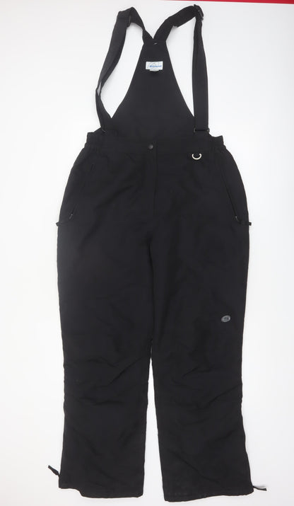 Slalom Men's Black Insulated Waterproof Snow Pants L
