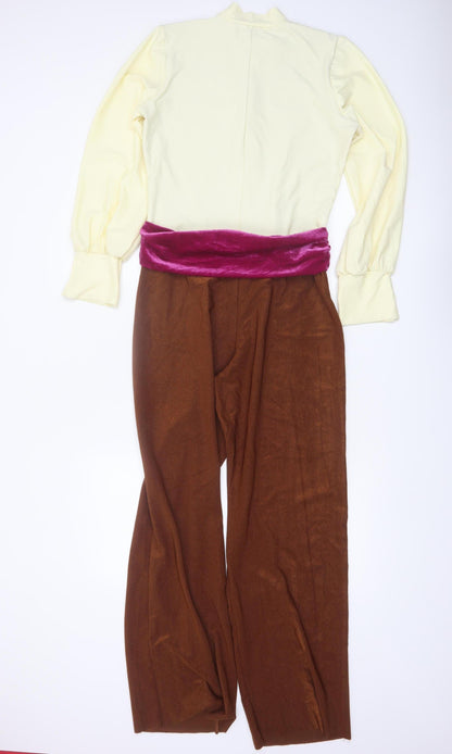 Creative Costuming & Designs Women Brown Jumpsuit Long Sleeve Size L