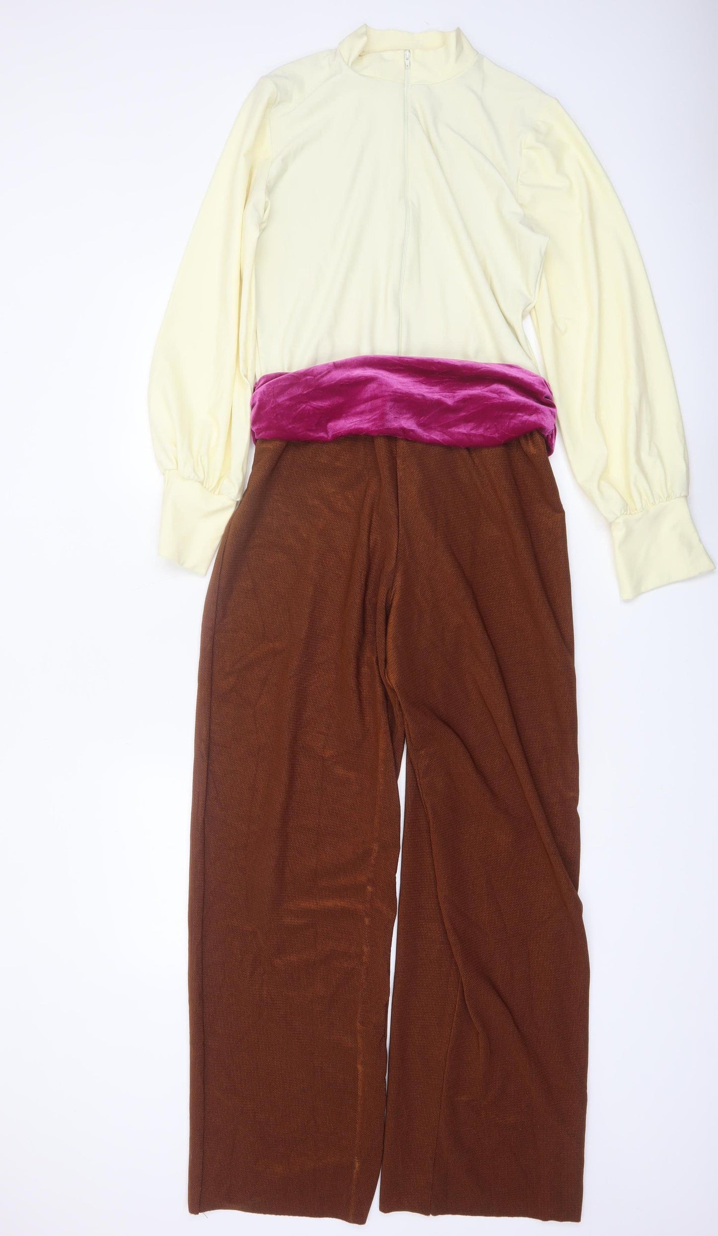 Creative Costuming & Designs Women Brown Jumpsuit Long Sleeve Size L