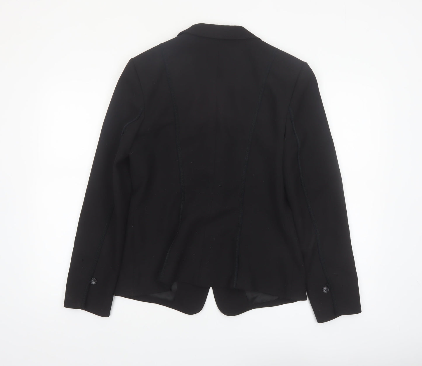 Basler Women's Black Size 12 Tailored Two-Button Blazer Jacket