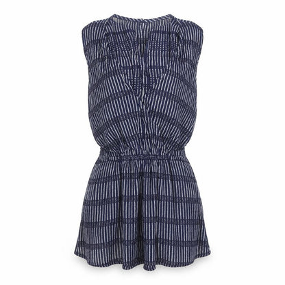 FatFace Women Blue Striped Sleeveless Tunic Blouse Size 12