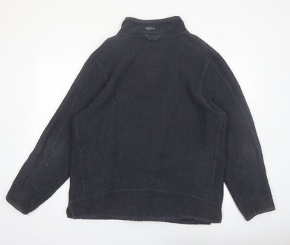 Weird Fish Men's Black XL 1/4 Zip Fleece Pullover Sweatshirt