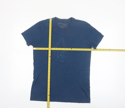 Patagonia Women Blue L Organic Cotton Short Sleeve T-Shirt