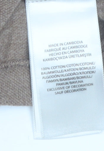 Ralph Lauren Men's Brown Slim Fit Polo Shirt Size S Cotton