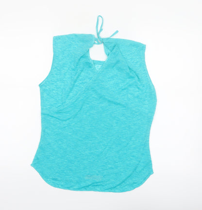 Adidas Women's Blue Climalite Halter Active Tank Top Size 10