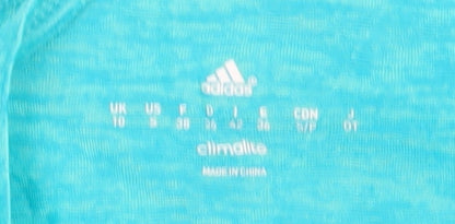 Adidas Women's Blue Climalite Halter Active Tank Top Size 10