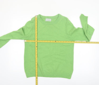 Marks and Spencer Womens Green Lambswool Rich Jumper Size 10