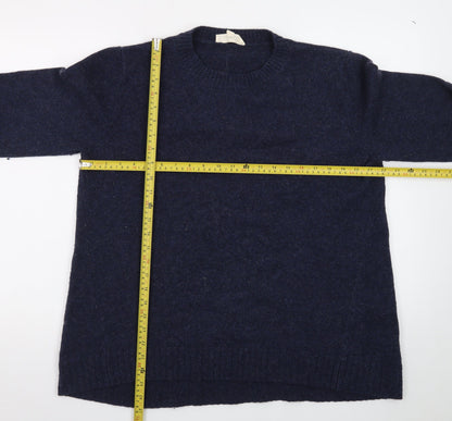 Seasalt Cornwall Women's Blue Wool Crew Neck Jumper UK 18
